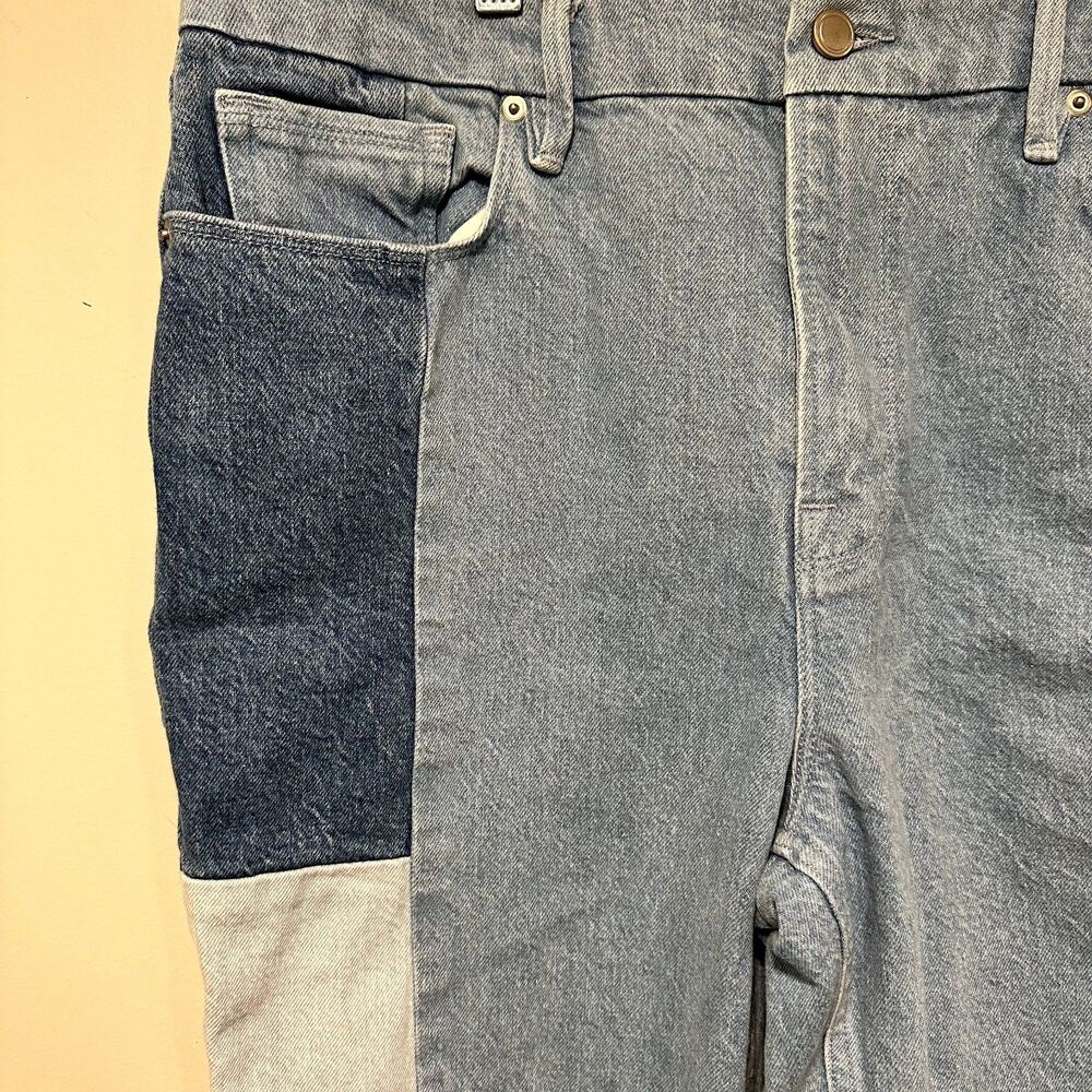 Good American Good Icon Patchwork High Waist Jean… - image 5
